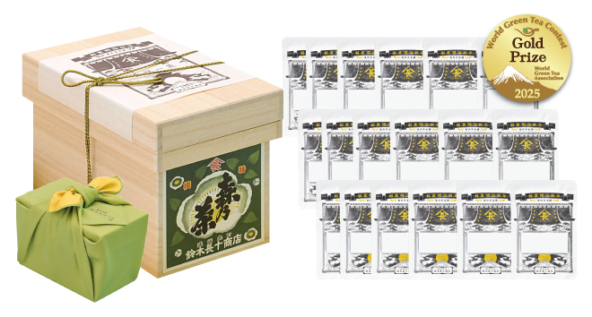 世界緑茶コンテスト　5年連続受賞　金賞受賞　極の茶箱